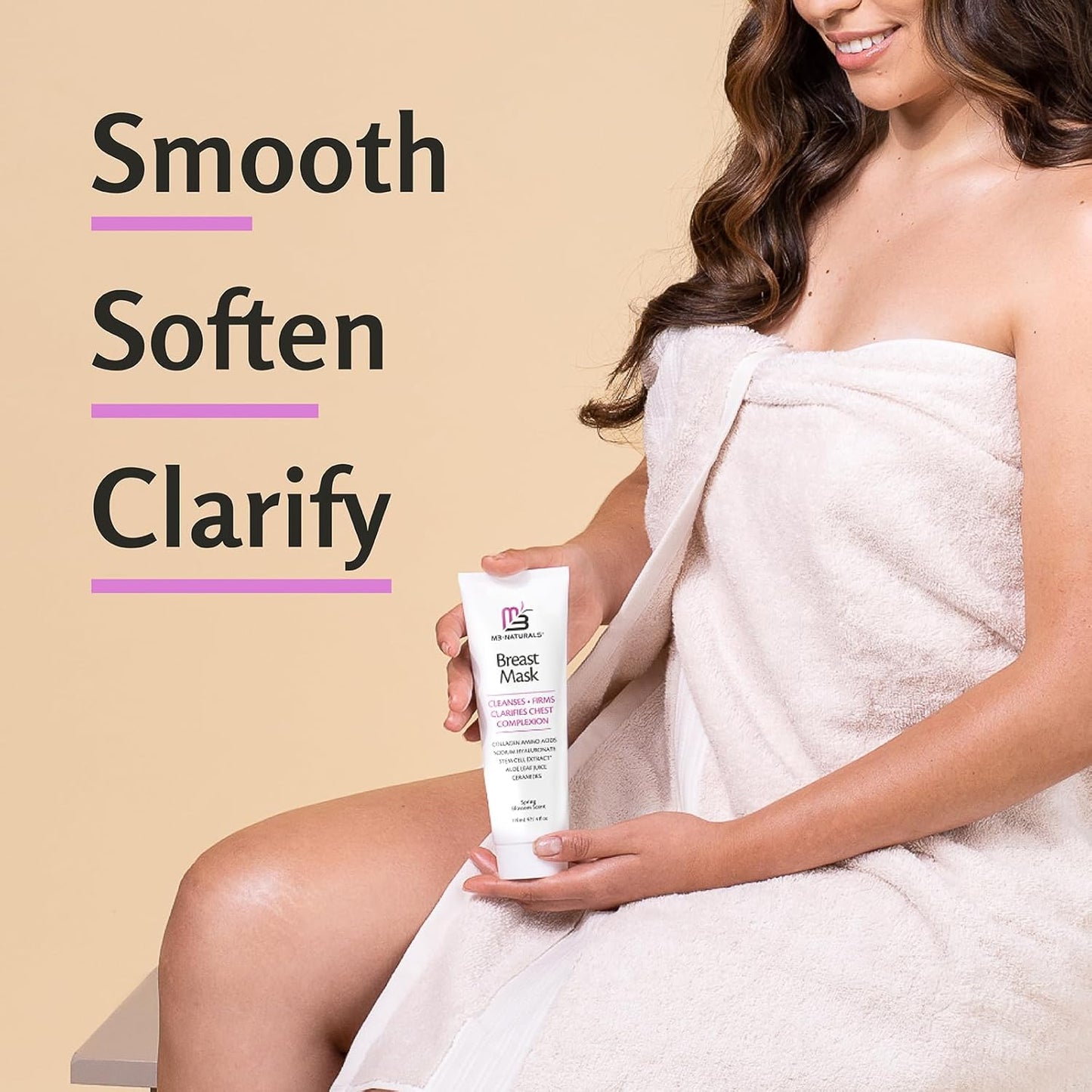 Moisturizing Breast Enhancement Cream for Women - Breast Firming and Lifting Cream with Collagen and Ceramides - Clarifying Neck and Breast Enhancer Cream for Wrinkles and Dry Skin