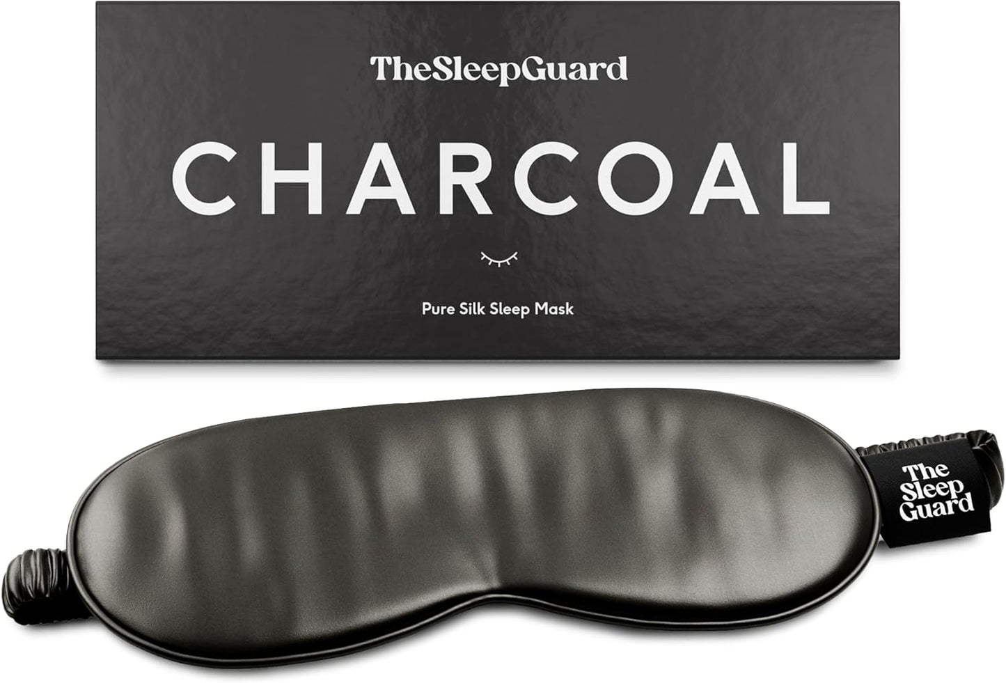 Pure Silk Sleep Mask [100% 6A Mulberry Silk, 22 Momme] Light Blocking Travel Essentials. Eye Masks for Sleeping. Black Oeko-Tex Blindfold. Eye Covers for Men & Women