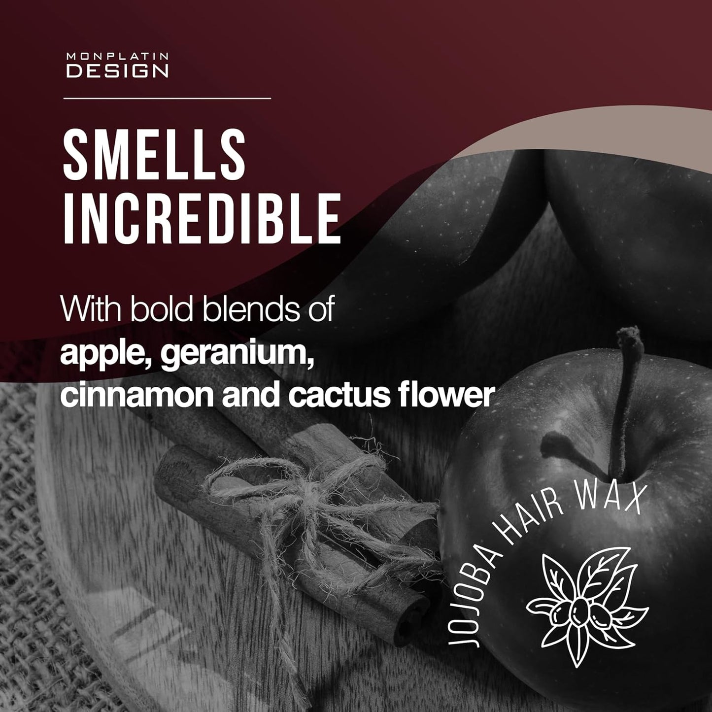 Mon Platin Professional Hair Wax - 150 ml Moisturizing Grooming Wax for Men's Wet and Shiny Look Styling with Jojoba Oil Essence and Pure Water for Scalp Enrichment