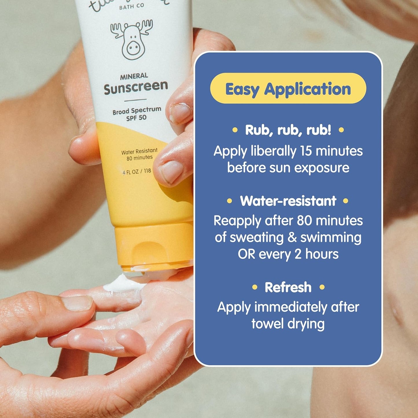 Tubby Todd Face and Body Mineral Sunscreen Kit for Baby, Toddler and Kids - Sunscreen 4 Fl Oz and Sunstick 0.5 Oz Duo Bundle - Fragrance-Free