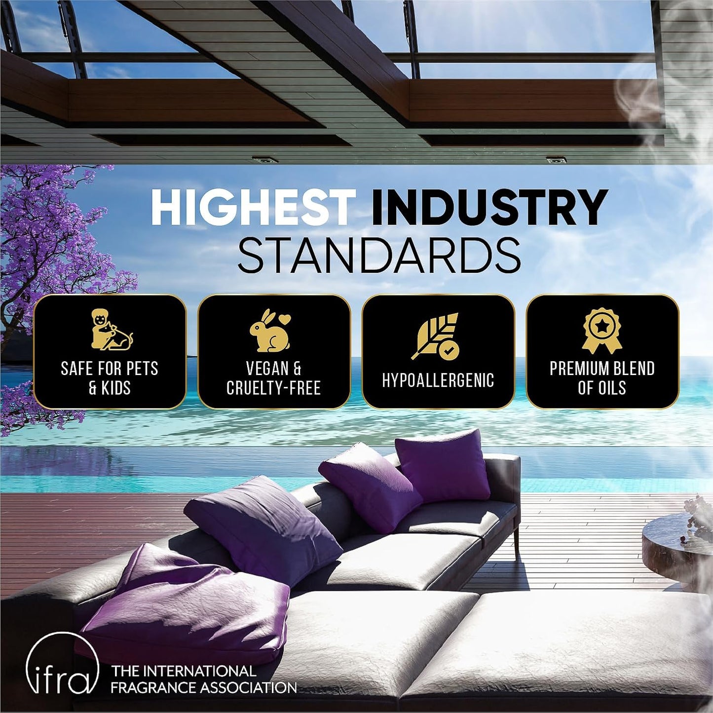 Luxury Hotel Fragrances - Hotel Fragrance Oil - Diffuser Oil Blends for Aromatherapy (Poolside) 4.05 Fl Oz (120ml)