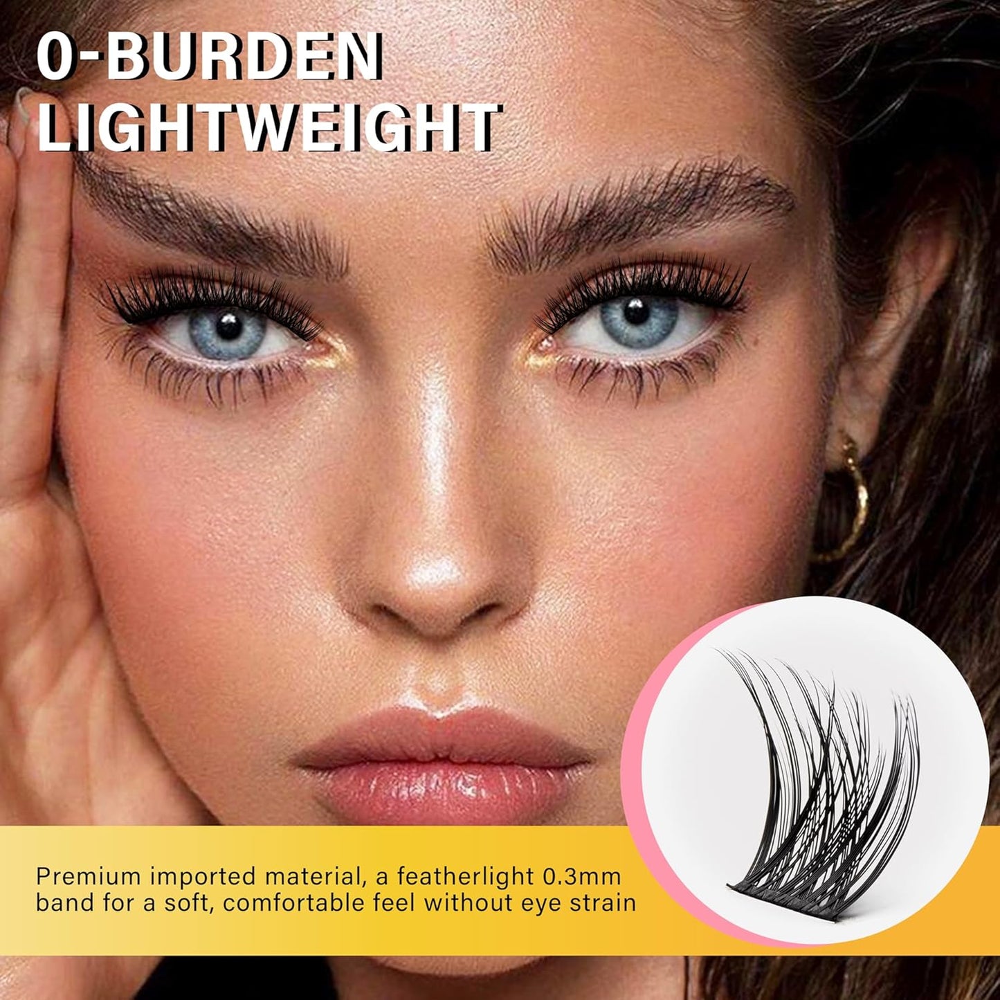 Lash Clusters 8-16mm, False Eyelashes 132pcs, Cluster Eyelash Extensions Matte Black Soft, Diy Lash Extensions D Curl Natural Lash Clusters Faux Mink Lashes Wispy（Breeze,132pcs,0.07,D,8-16MIX)