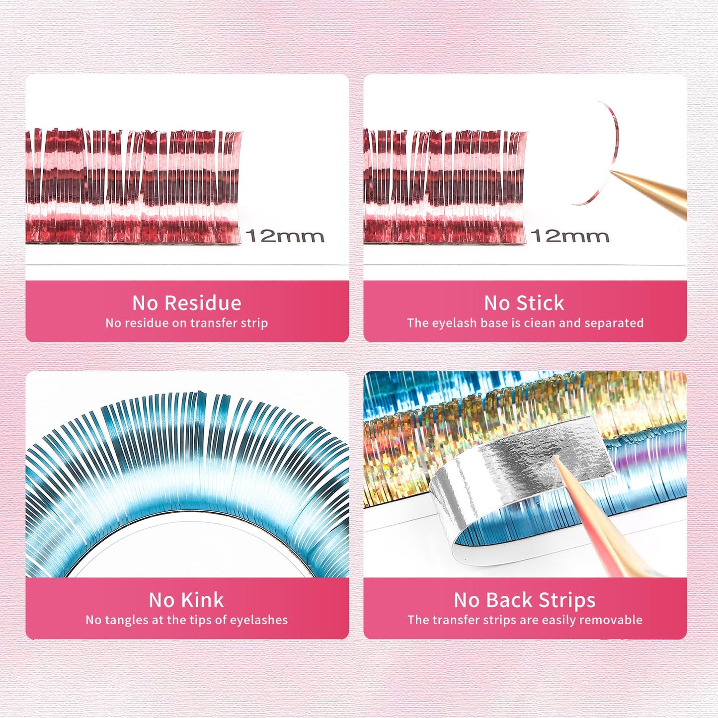 Glitter Spike Tinsel Eyelash Extensions 0.07 Colored Lashes Extension C Curl Lashes 10mm Lash Extensions Soft False Eyelashes Volume Lashes 12 Rows Professional Use(Glitter,0.07-C,10mm)