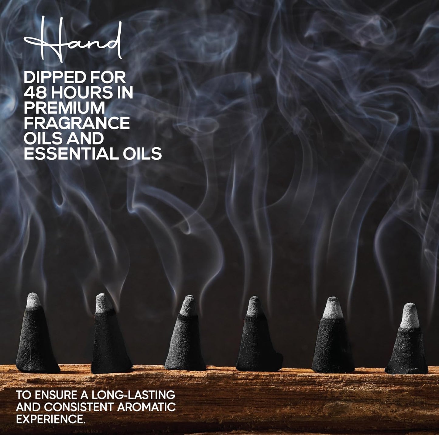 Frankincense Charcoal Incense Cones 1" TOPFLOW - 500 Pack Bulk Wholesale - Natural Scented Cones Handmade Hand Dipped