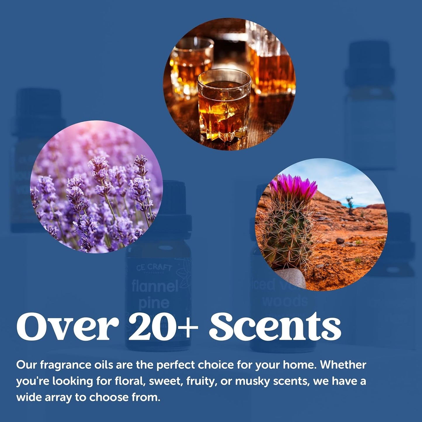 CANDECraftCo Premium Fragrance Oil – Diffuser Oils Fragrances Scented for Home, Candle Soap Making Supplies, Aromatherapy Blends for House (0.34 Fl Oz) (2-Pack, Campfire Marshmallow)