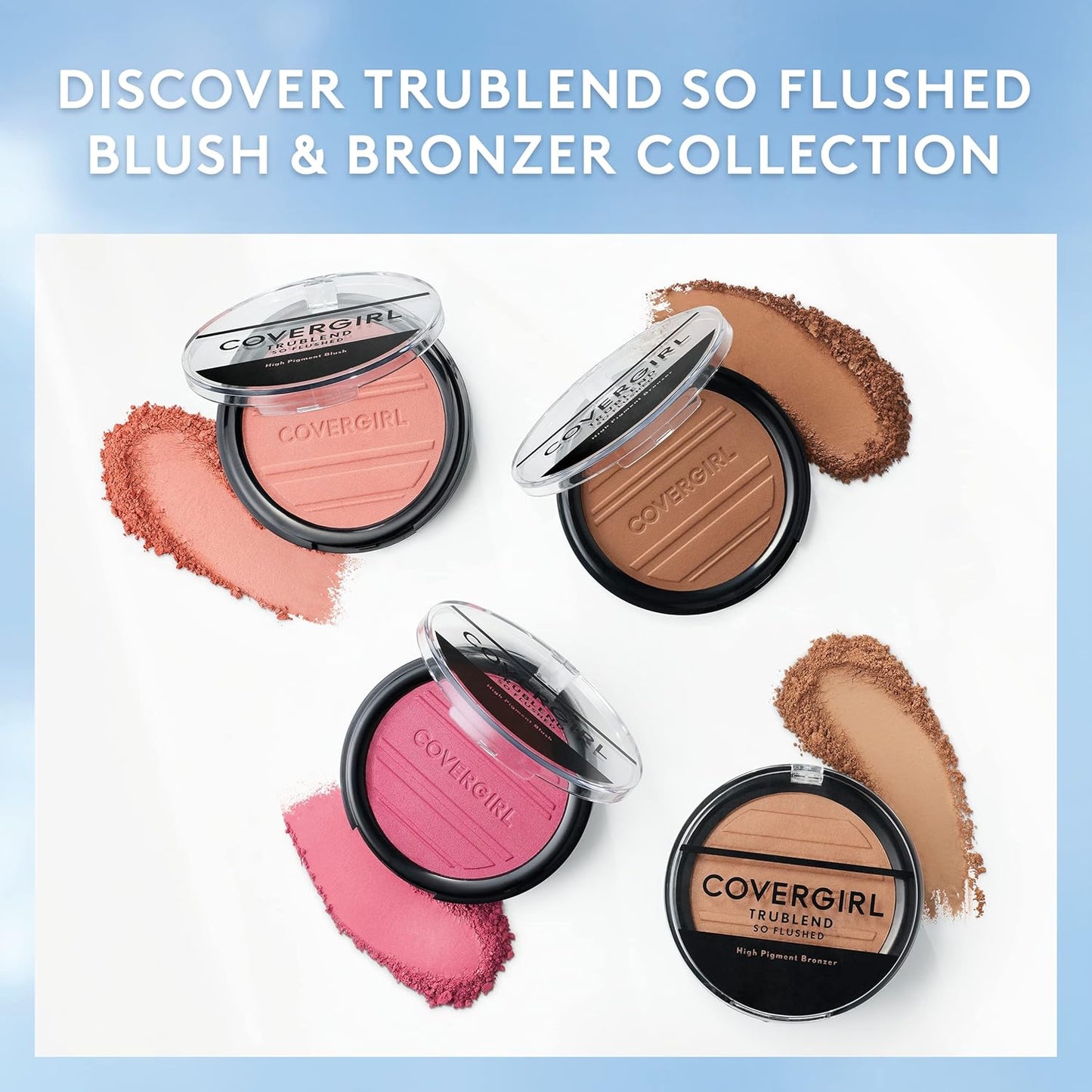 COVERGIRL Trueblend so Flushed High Pigment Blush & Bronzer, 345 - Hot & Frenzy, 0.33 Oz