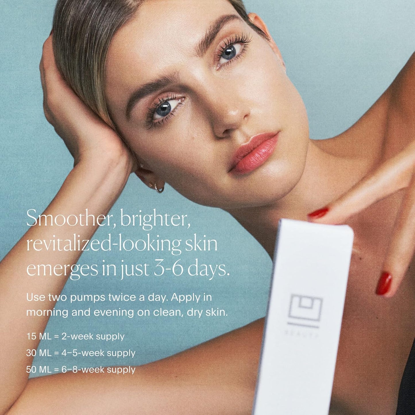 U Beauty Resurfacing Compound Serum - Renew & Illuminate Face Serum - Advanced 8-in-1 Formula with Vitamin C, Retinol, Hyaluronic Acid, & Peptides - Targets Fine Lines, Pores- 1.0 fl.oz