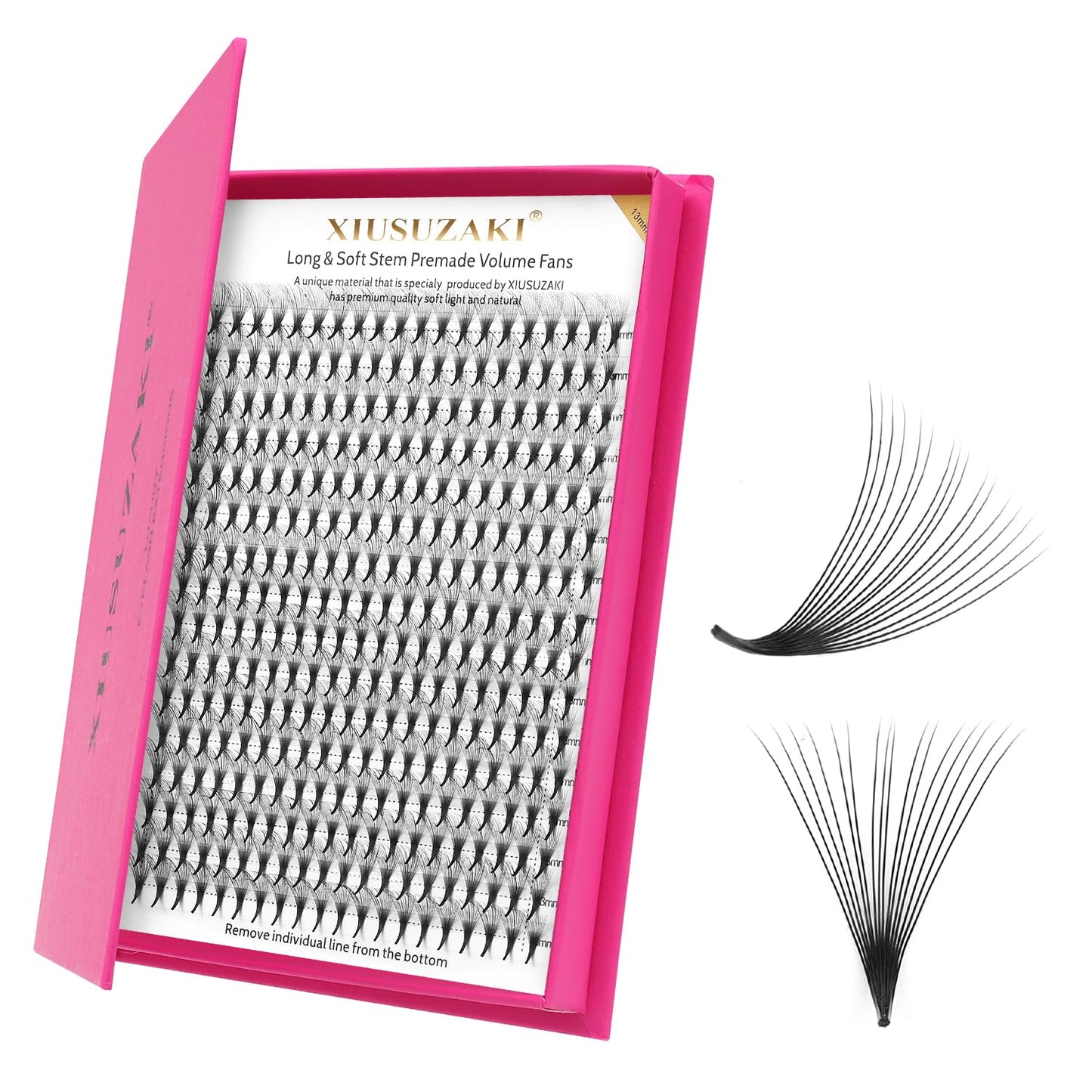 Premade Fans Eyelash Extensions 16D Volume Lash Extensions 0.07 Thickness Eyelash Extension D Curl Premade Lash Fans Mix 9-16mm Fluffy Soft Handmade Lash Fan(16D-0.07-D,9-16mm)