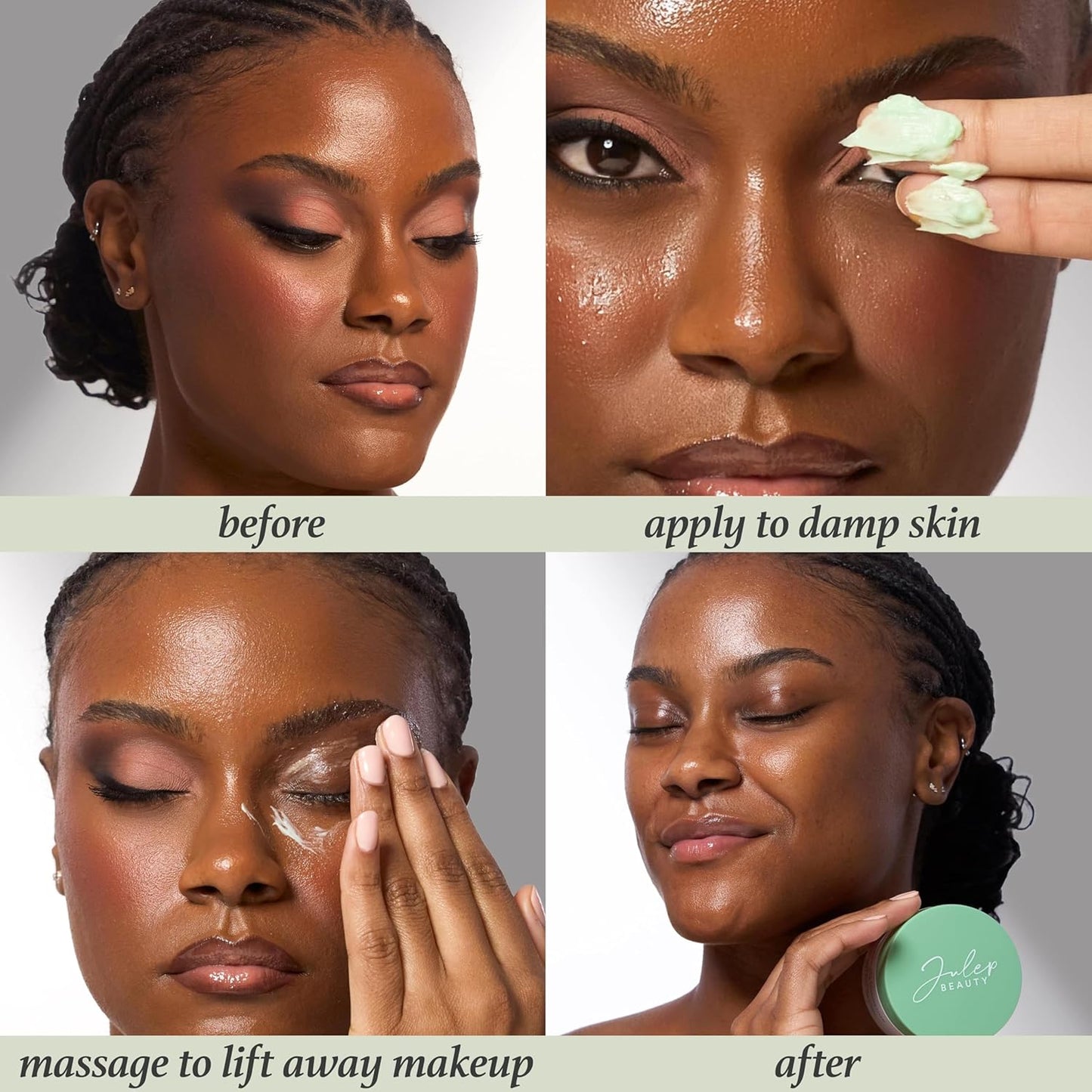 Julep Green Tea Makeup Removing Cleansing Balm – Gentle Cleanser With Green Tea Extract, Easily Removes Stubborn Makeup, Hydrating & Nourishing, Ideal for All Skin Types, 3.4 fl oz