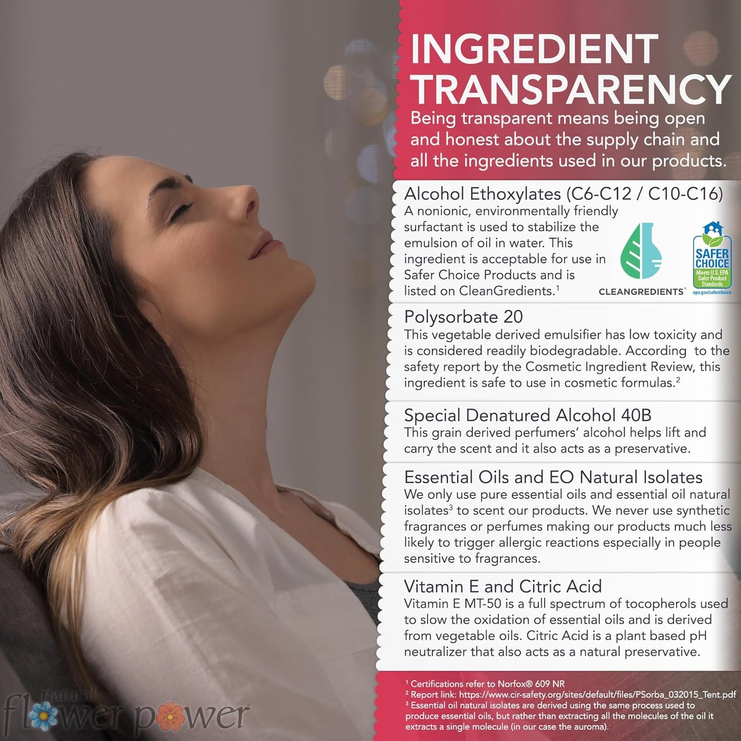 Air Freshener Spray - Odor Eliminator with Essential Oils for the Home, Car & Fabric - Cruelty Free & Vegan - Peppermint & Lemon - 2 x 4 oz