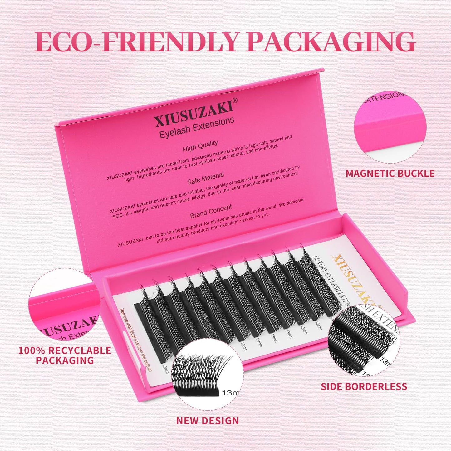 Lash Extensions Double Tips 4D Eyelash Extensions W Shape 0.07mm Thickness C Curl 15mm Premade Fans Easy Fan Volume Lashes Matte Black Crisscross(W-4D-Double Tips-0.07-C,15mm)