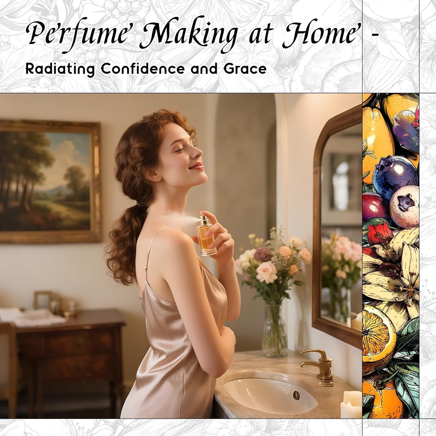 HIQILI Gilded Ylang Fragrance Oil for Making Candle, Inspired by Di's J'Adore, Car Air Freshener, Luxury Scents for DIY Women Perfume - 1 Fl Oz