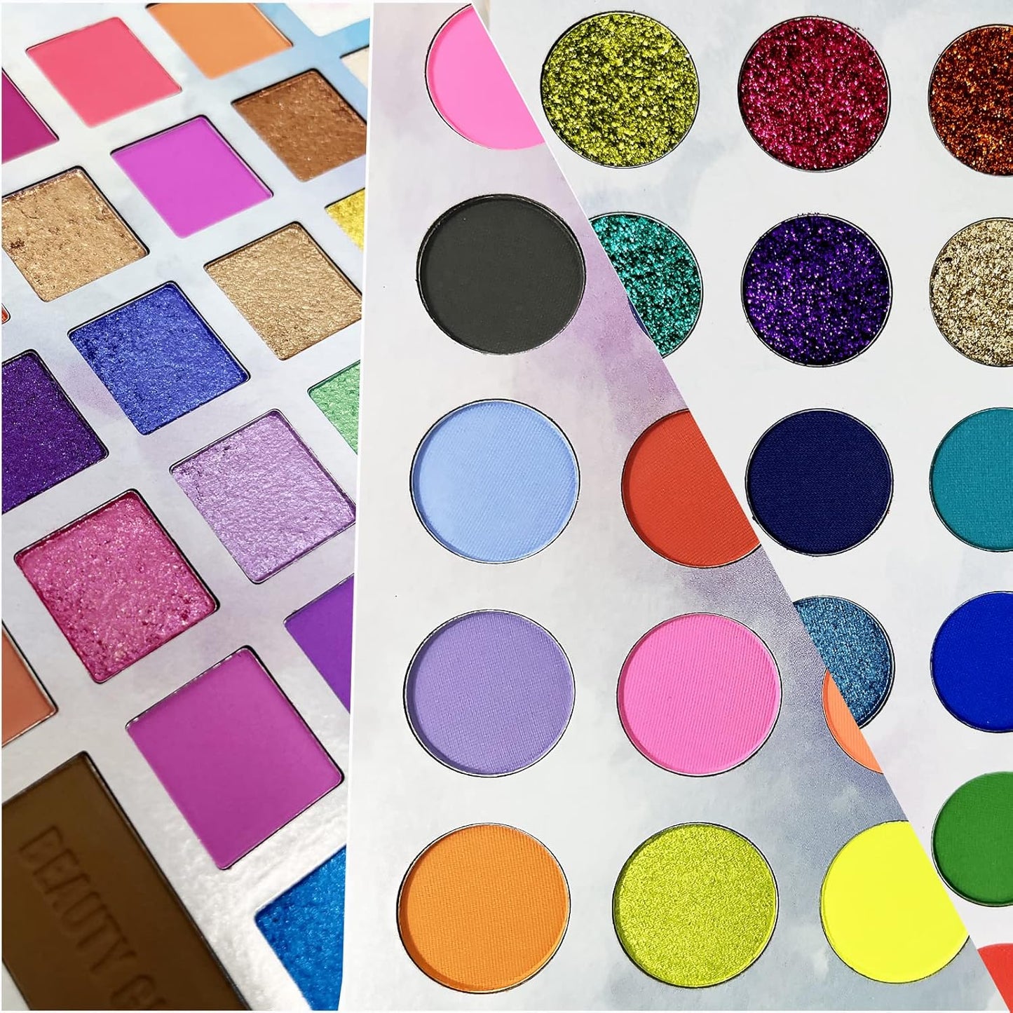 82 Vibrant Shades Makeup Palette - Matte, Shimmers, Glitters, Blush, Highlighter, Contour - Highly Pigmented Beauty Kit for Eye and Face - Perfect for Creating Bold and Unique Looks