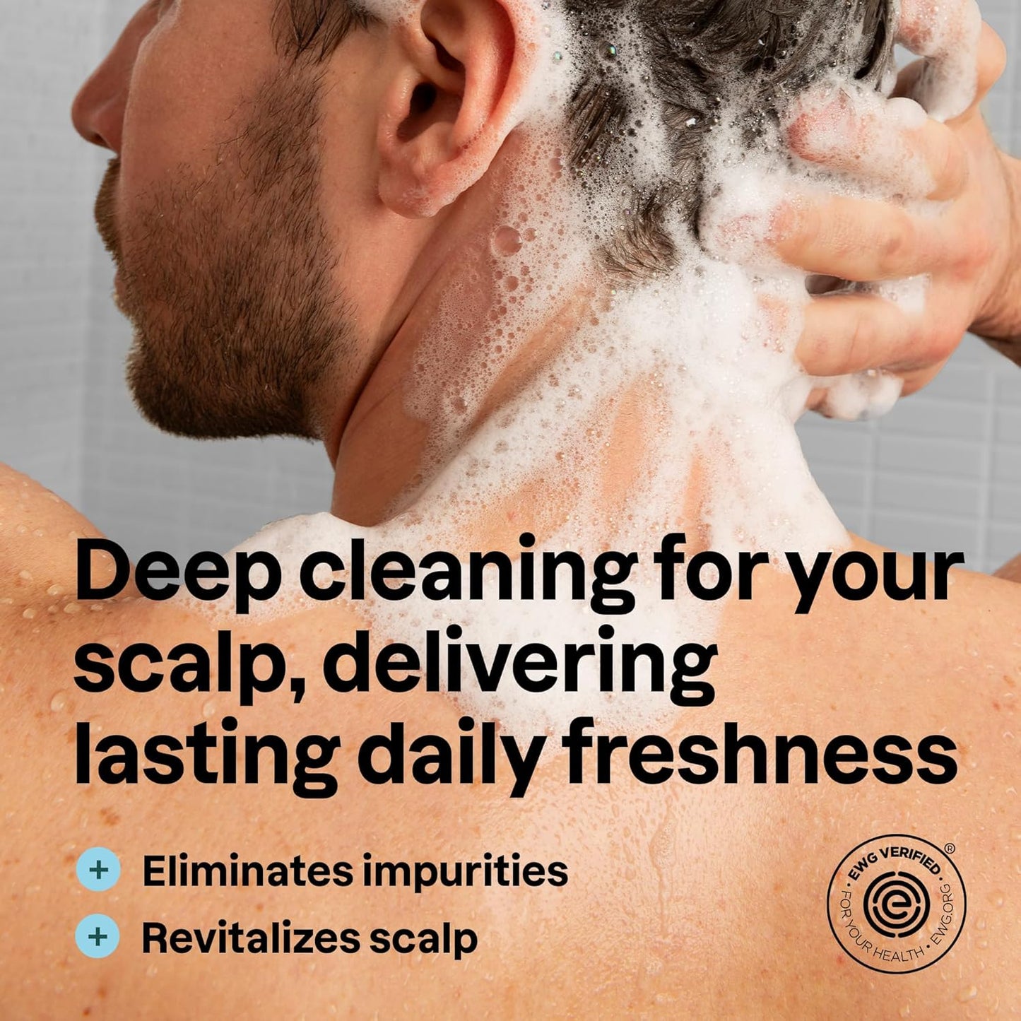 ATTITUDE Men's Shampoo and Conditioner 2-in-1, Scalp Care for Build Up & Oily Hair, 97% Natural Origin Ingredients, EWG Verified, Eucalyptus & Sage, 14 Fl Oz (Pack of 3)