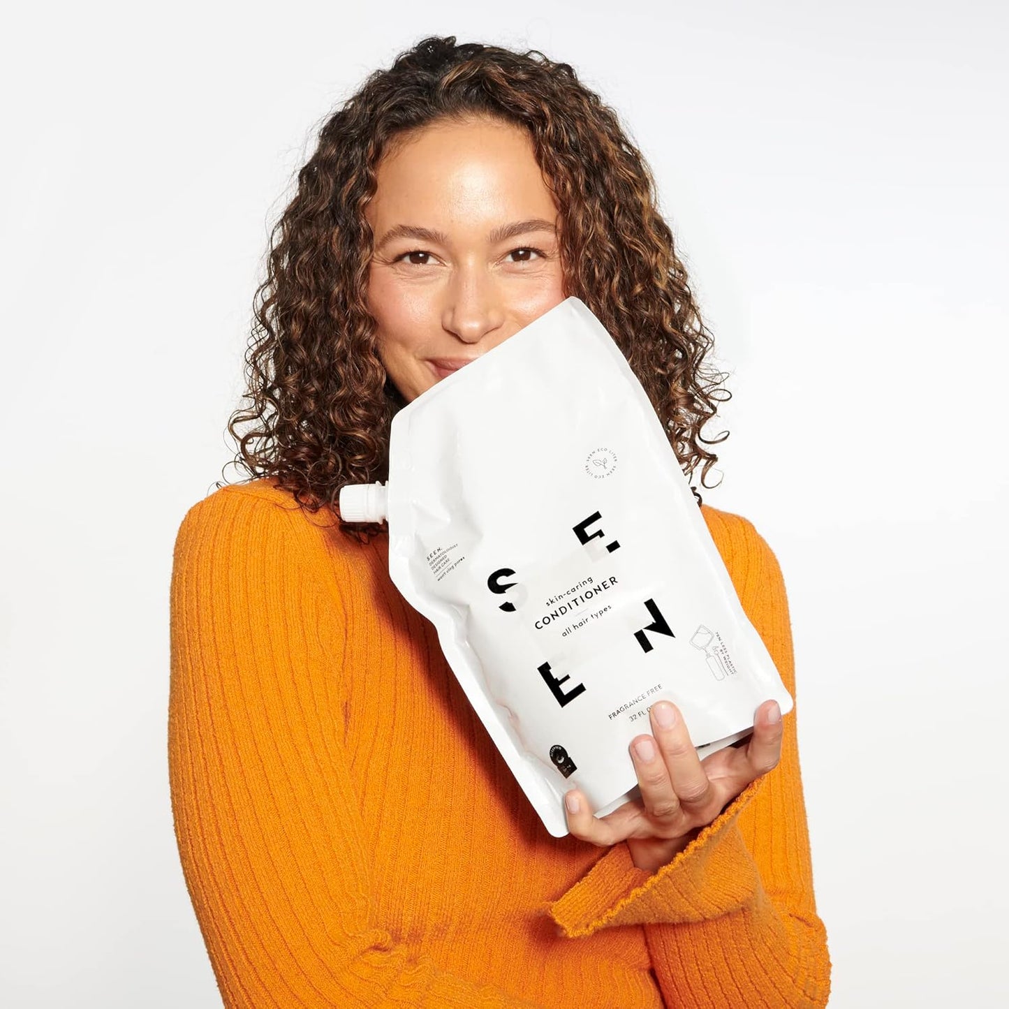 SEEN Deeper Conditioner Eco-Refill, Fragrance Free - Non-Comedogenic & Sulfate-Free Hair Conditioner- Dermatologist-Developed - Safe for Sensitive & Acne Prone Skin