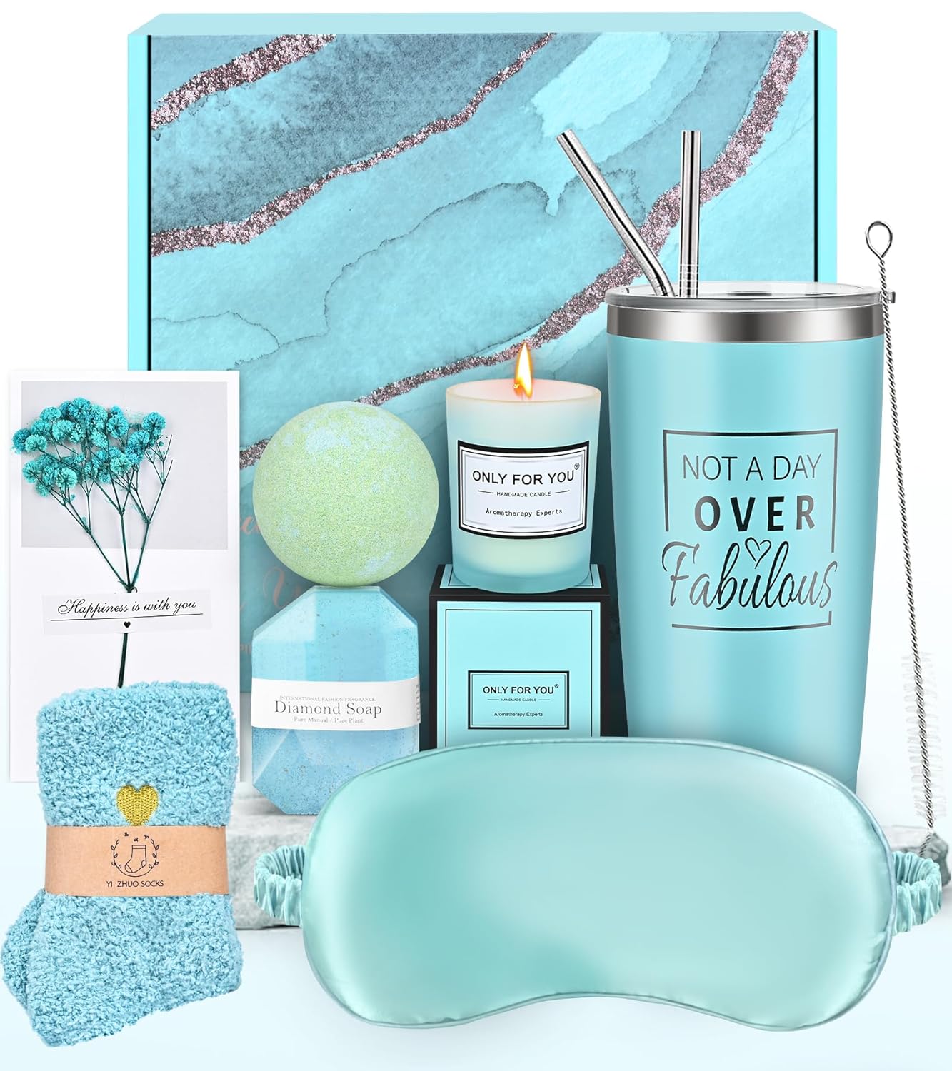 Birthday Gifts for Women, Wife, Mom, Sister, Girlfriend - Happy Birthday, Valentine's Day, Mothers Day, Christmas Gifts - Relaxing Spa Care Package