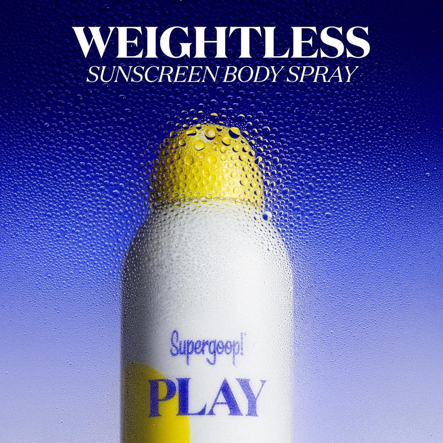 Supergoop! PLAY Antioxidant Body Mist w/Vitamin C - 3 fl oz - SPF 50 PA++++ Broad Spectrum Sunscreen - Body Spray - Great for Active Days